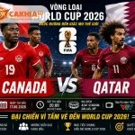 Soi Kèo Bóng Đá Canada vs Qatar, 05h00 Ngày 19/6/2026